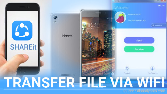 Cara Mudah Transfer File via Wifi di Himax H Pro Menggunakan ShareIt Versi Baru