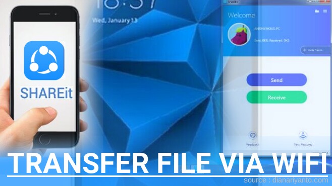 Kirim dan Transfer File via Wifi di Himax King K1 Menggunakan ShareIt Terbaru